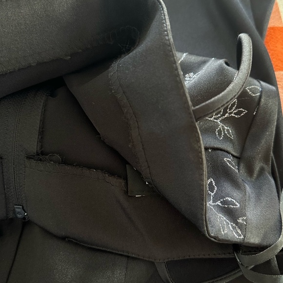 Vintage 90s Y2K Homecoming Dress Black Sparkle Prom Formal Sz XS Whimsygoth - Picture 10 of 11